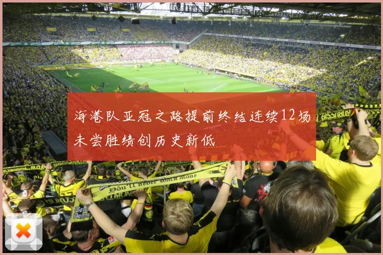 海港队亚冠之路提前终结连续12场未尝胜绩创历史新低